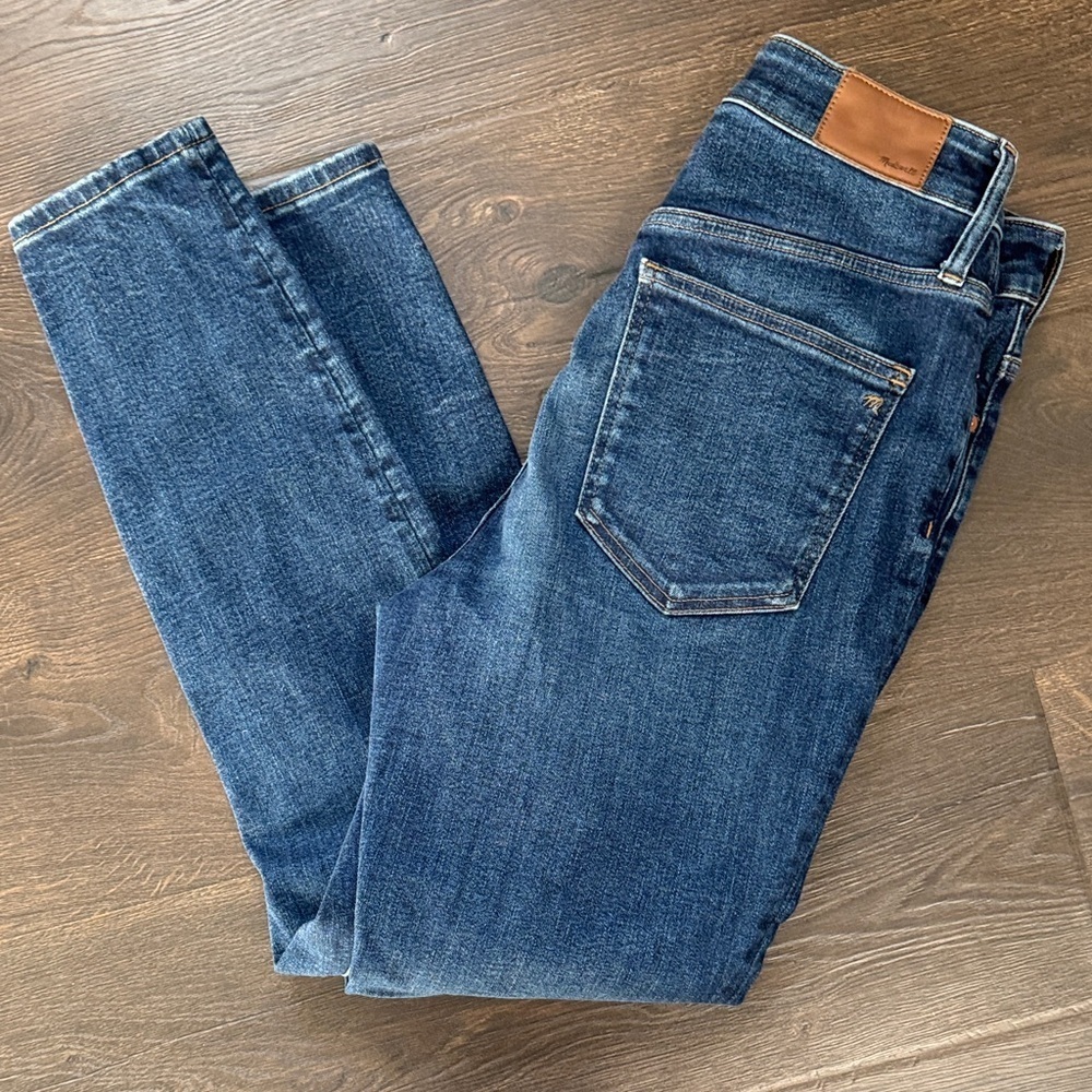 Madewell Curvy High Rise Skinny size 29 Classic Blue Denim Jeans - Picture 8 of 9